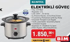 KUMTEL ELEKTRİKLİ GÜVEÇ